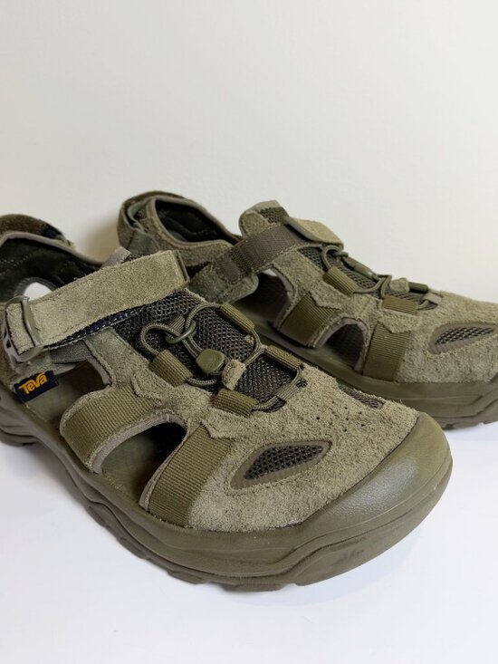 Teva Omnium Suede Mens 13 Sport Hiking Water Shoe Cord Closed Toe Sandals EUC main image 11